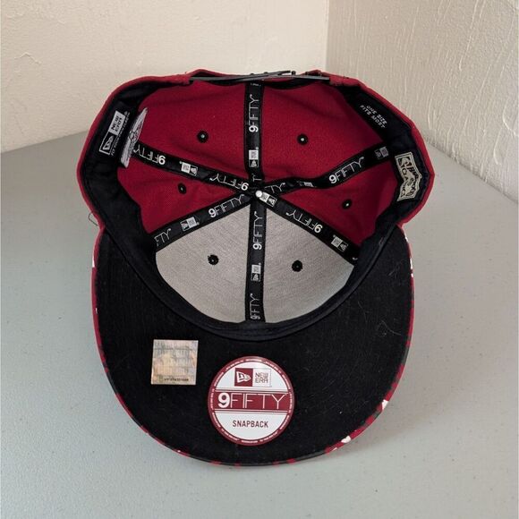 Chicago Bulls New Era 9Fifty Windy City Hardwood Classics Aztec Snapback Cap Hat - Picture 5 of 6